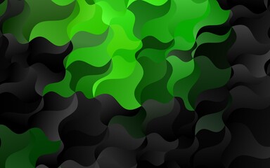 Light Green vector pattern with lamp shapes.