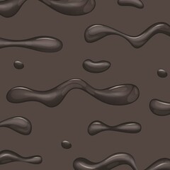 Background of chocolate splashes. A concept for packing sweets or cocoa. Sweet mood. Volumetric chocolate streams.