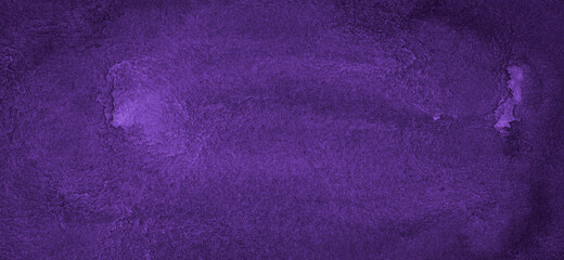 Purple watercolor background. Abstract violet background drawn by hand with a brush. Watercolor texture.