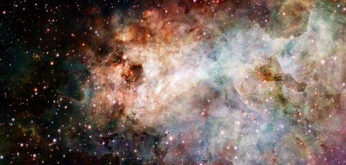 Obraz na płótnie Canvas Nebula and stars in deep space. Elements of this image furnished by NASA