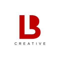 lb luxury logo design vector icon symbol circle