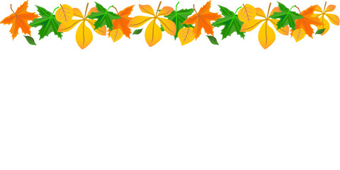 autumn leaves border