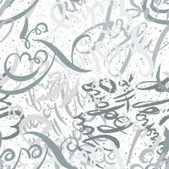 Graffiti background seamless pattern. Hand style tagging