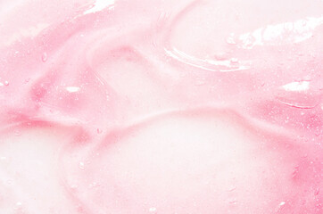 Obraz na płótnie Canvas Gel serum texture with transparent micro bubble. Skin care concept. - Image