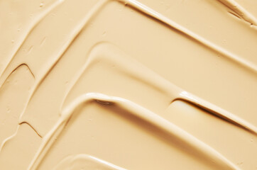 Texture of liquid foundation. The concept of fashion and beauty industry. - Image