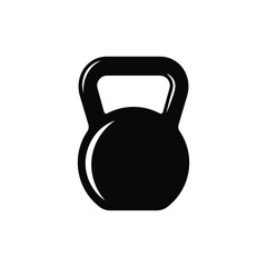 Kettlebell graphic icon. Kettlebell sign isolated on white background. Gym symbol. Vector illustration