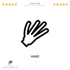Fototapeta na wymiar Hand icon. Simple element from digital disruption collection. Line Hand icon for templates, infographics and more
