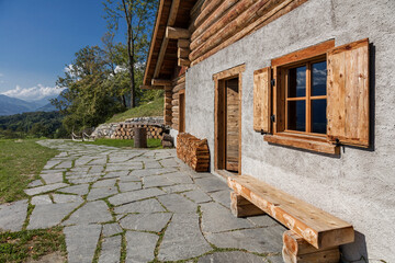 スイス、マイエンフェルト、ハイジの家