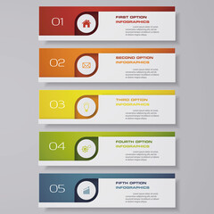 Design clean number banners template. Vector. EPS 10.	