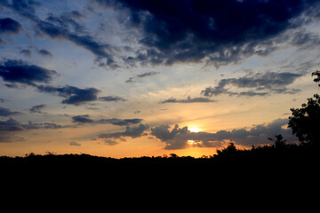 Vibrant Yellow Sky, Sunset photography, Landscape southern Highlands NSW Australia