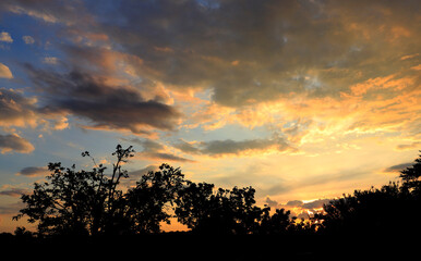 Vibrant Yellow Sky, Sunset photography, Landscape southern Highlands NSW Australia