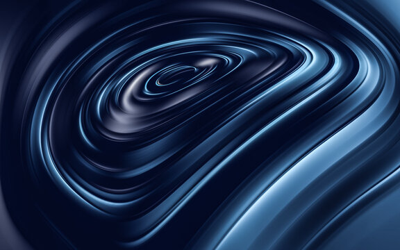 Neoned blue, navy, purple. Colorful holographic swirl, vortex prism. Speed laser motion. Pattern for background, wallpaper, advertising. Retro vaporwave style, distorted fractal fine art.