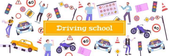Driving School Pattern