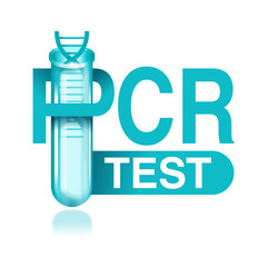 PCR testing  - polymerase chain reaction - disease prevention and fight against outbreak of coronavirus pandemic - vector icon