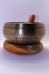 A Buddhist Tibetan singing bowl made in Nepal