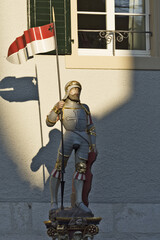 statue of the Fountain of Saint Mauritius in Solothurn Switzerland
