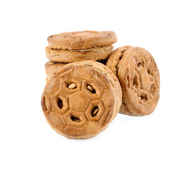 Biscuits isolated on white background