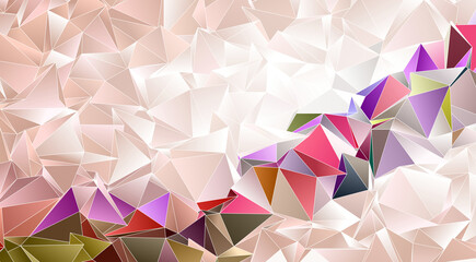 Abstract Low-Poly background. triangulated texture. Design 3d. Polygonal geometrical pattern. Triangular modern style