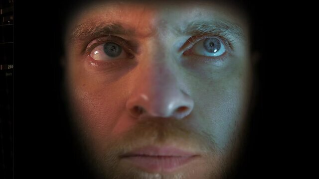 Behind the scene of visual effects making of astronaut GUI, holographic CGI screen