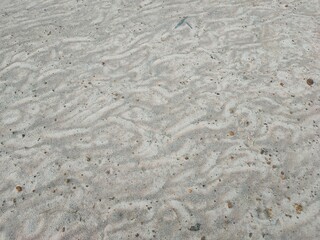 Traces of water on the ground