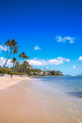 Obraz na płótnie Canvas Cromwells Beach, Kahala, Honolulu,Oahu, Hawaii