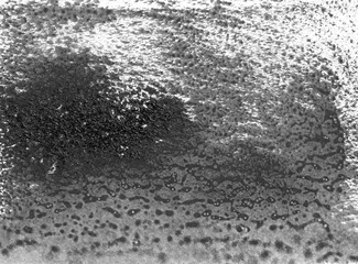 Black watercolor spot for grunge banner template. Ecological protection concept, eco-problem, ecology catastrophe, social problem. Isolated Oil slick. Abstract gray background on raw paper texture.