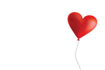 Fototapeta na wymiar ハートのバルーン 愛 Balloon of heart. Illustration of love image