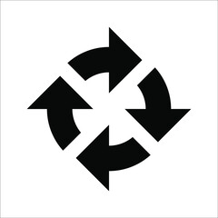 Rotation Arrow Icon Vector Illustration