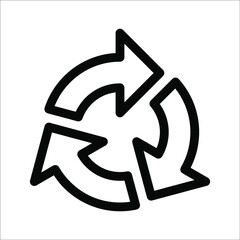 Rotation Arrow Icon Vector Illustration