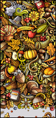 Thanksgiving day doodle illustration