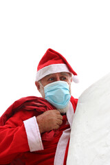 Fototapeta na wymiar Santa Claus with mask