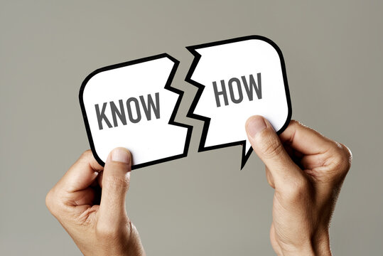 text know how in a speech bubble