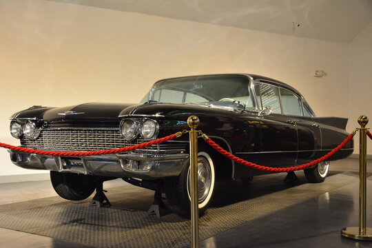 1959 Cadillac de Ville used by President Diosdado Macapagal display at Presidential Car Museum in Quezon City, Philippines