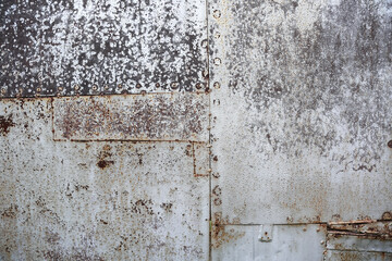background of old iron sheet with rust