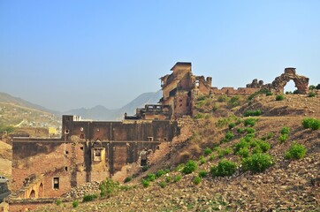 Fototapeta premium ruin complex of Amer Fort Unesco World Heritage Site Jaipur Rajasthan India