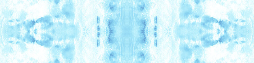 Seamless Blue Tie Dye Shibori Print. Fabric 