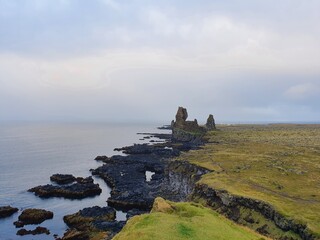 misty morning on the coast