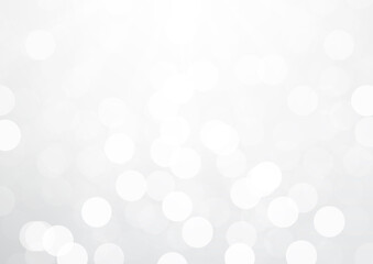 Soft blurred shiny white sparkling glittering bokeh abstract background vector illustration