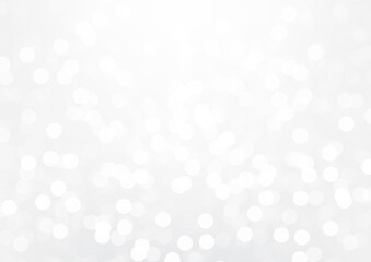Soft blurred shiny white sparkling glittering bokeh abstract background vector illustration