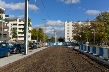 Travaux, Tram, Choisy le Roi, 94, Val de Marne