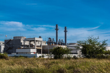 Beautiful daytime range power plant