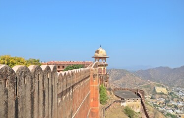 Fototapeta na wymiar Jaigarh Fort Jaipur , Popular Tourist Attractions in rajasthan