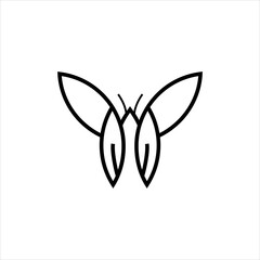 Butterfly logo, butterfly logo design vector illustration, butterfly logo design template vector stock illustration