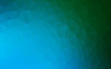 Light Blue, Green vector abstract mosaic background.