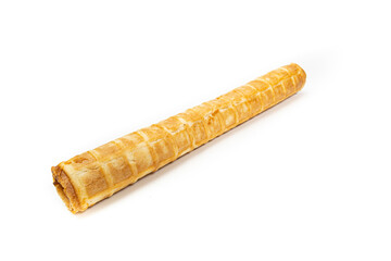 Waffle on a white background tube