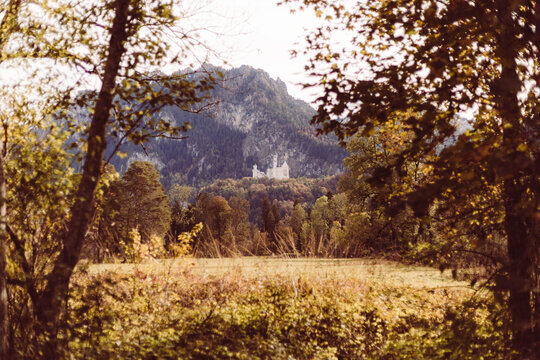 Schlos Neuschwanstein im Herbst