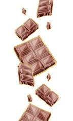 金のチョコレート水彩風イラスト