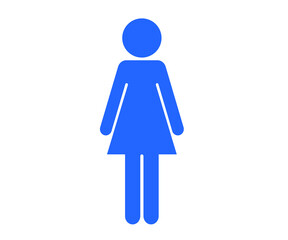Female symbol Vector illustration For sticking to the front of the bathroom