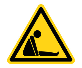 Confined space symbol vector illustration