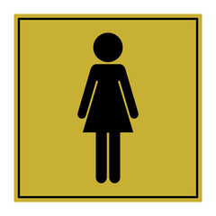 Black gold background For sticking to the front of the bathroom Vector illustration